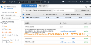 AWS コンソールで見た VPCのメインルートテーブル