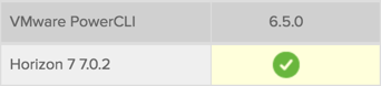 PowerCLI and Horizon Compatibility