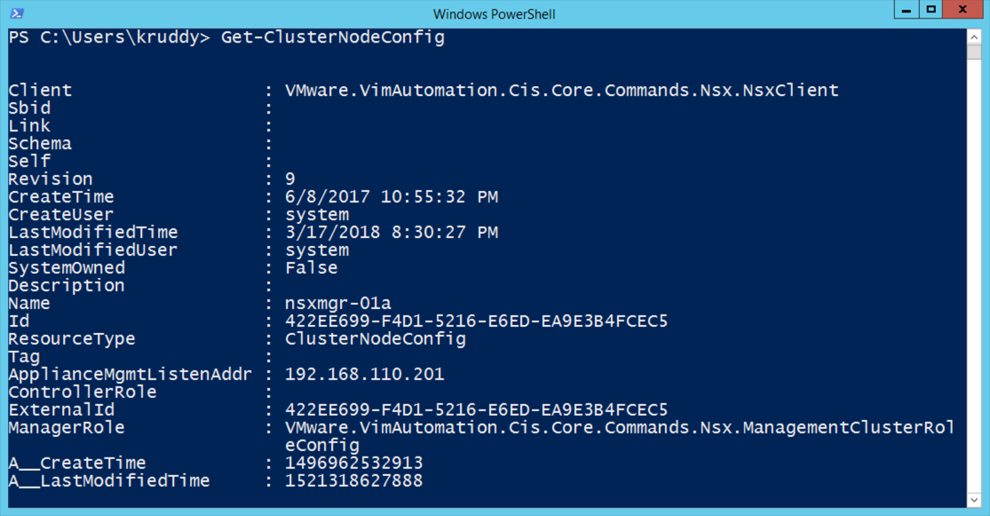 Example: Get-ClusterNodeConfig 