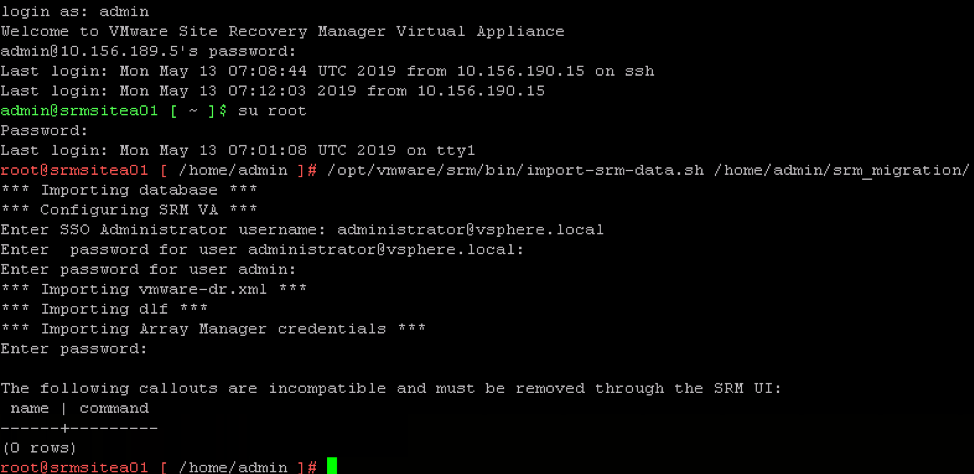 SIte Recovery Manager 8.2