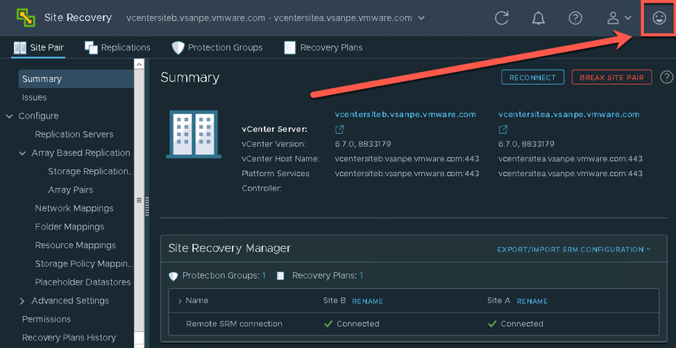 SIte Recovery Manager 8.2