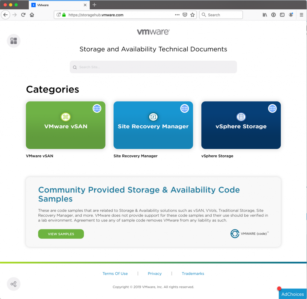 Storage Availability Code Samples