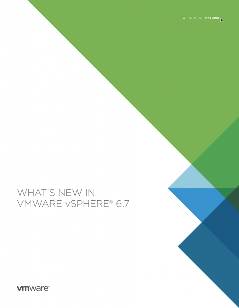 vSphere 6.7 Whitepaper