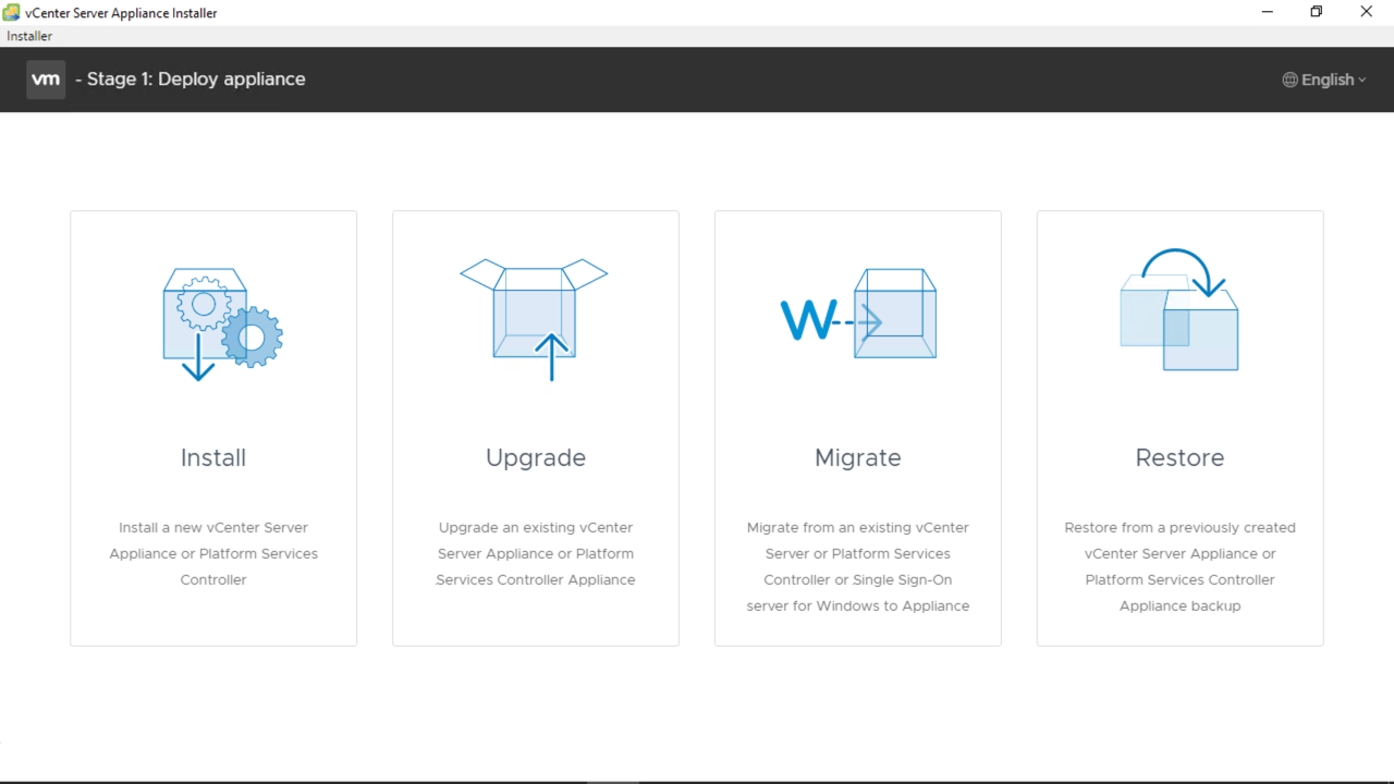 vCenter Server Upgrade