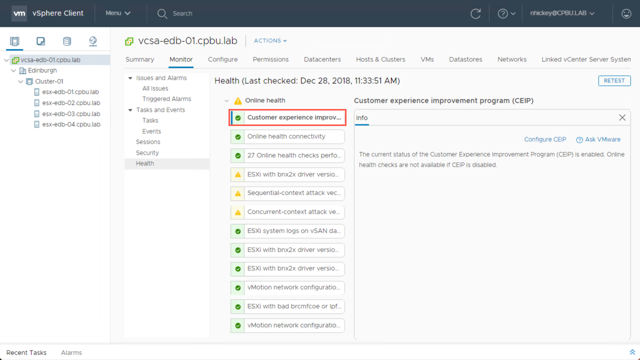 vSphere Health