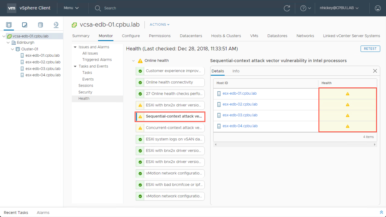 vSphere Health