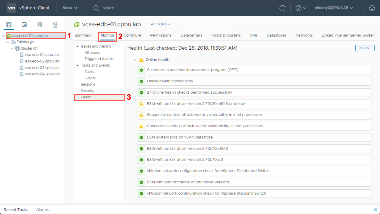 vSphere Health