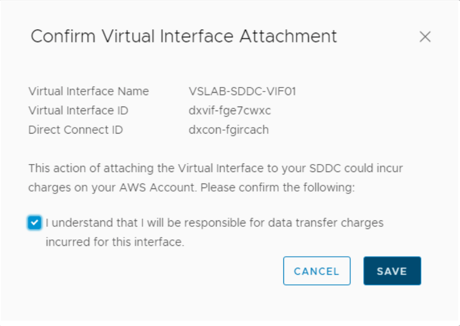 VMware Cloud on AWS Connectivity Connect DX 2