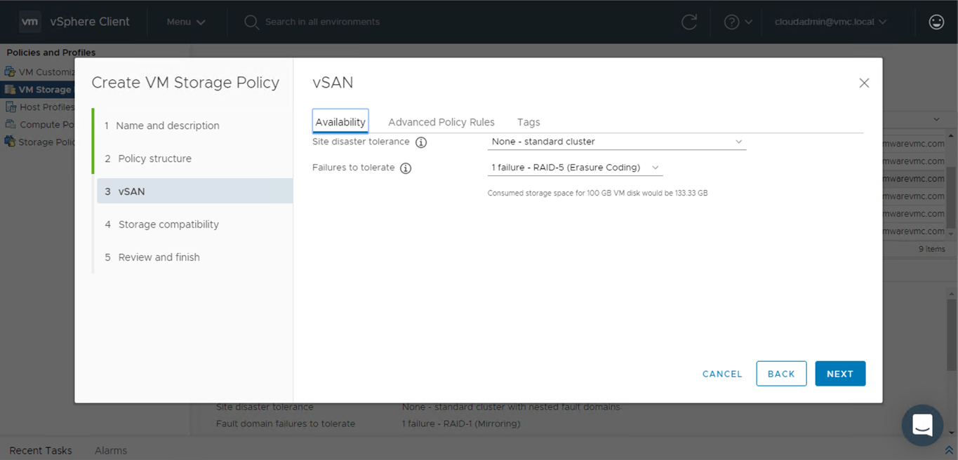 VMware Cloud on AWS Policies 10