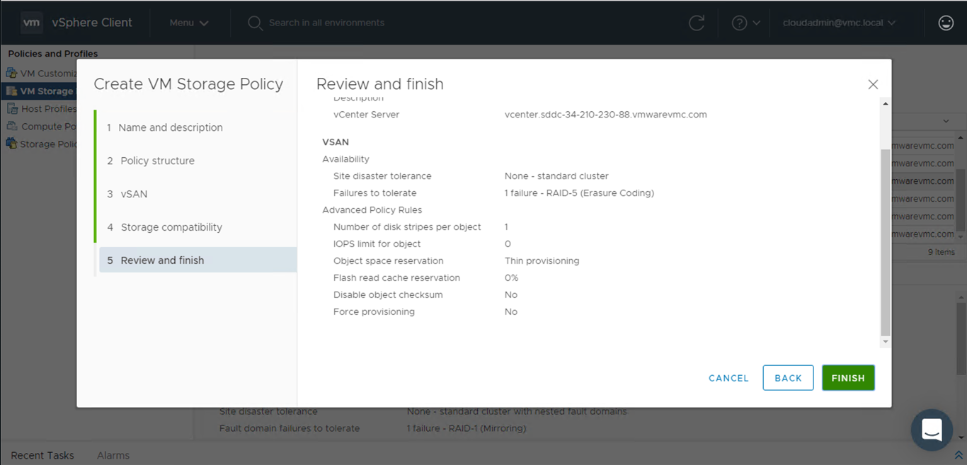 VMware Cloud on AWS Policies 11