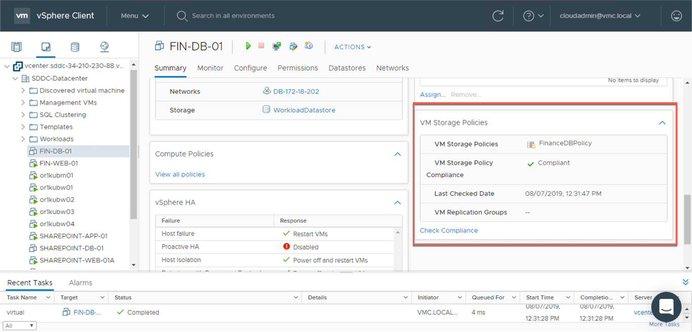 VMware Cloud on AWS Policies 14