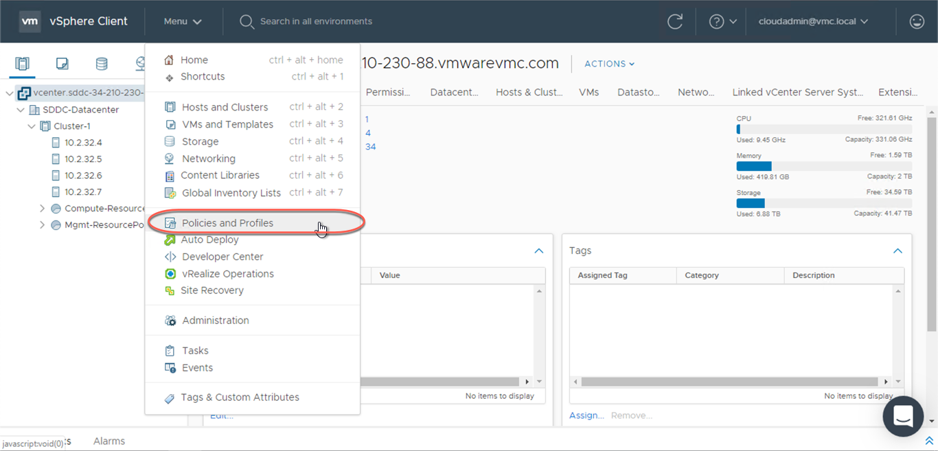 VMware Cloud on AWS Policies 4