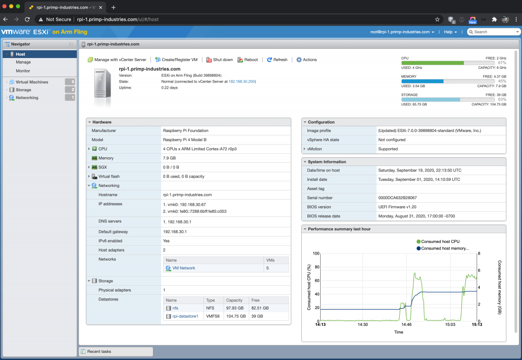 ESXi Running on Arm CPUs