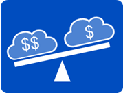 Cloud Cost Comparison Icon