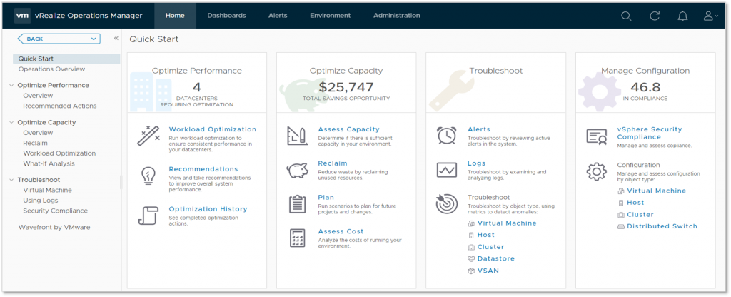 vRealize Operations 6.7 Quick Start Dashboard