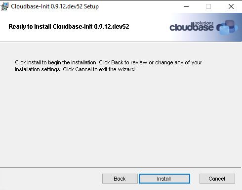Cloudbase-init installer