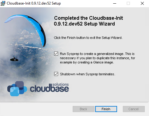 Cloudbase-init installer