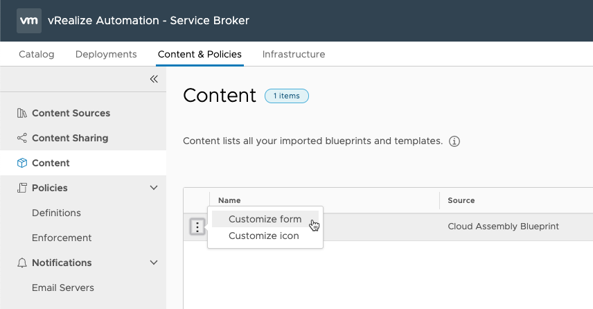 Custom Forms - customize