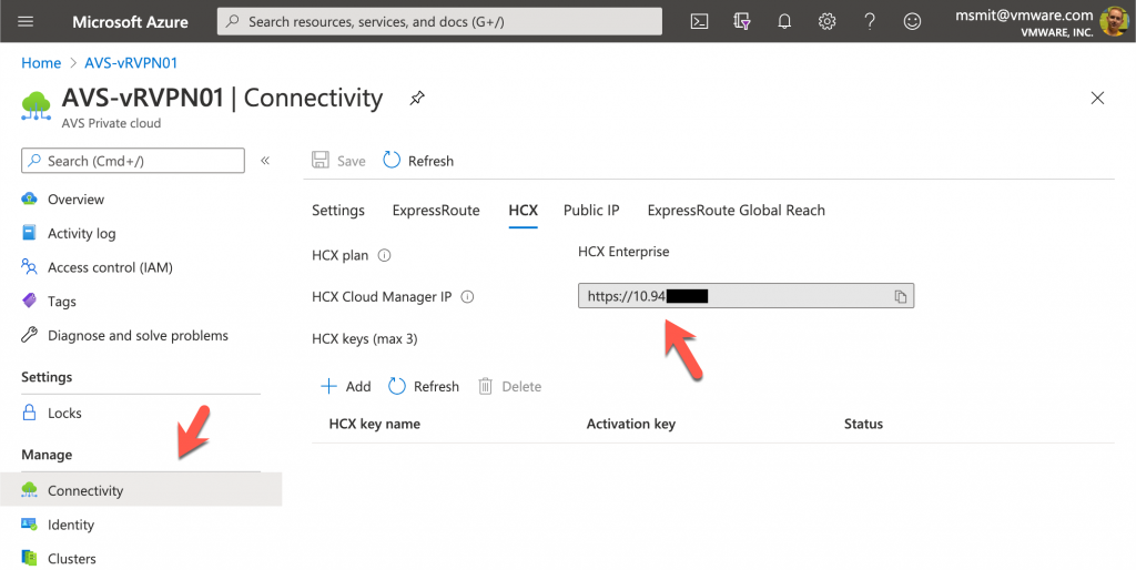 Finding the HCX Connector