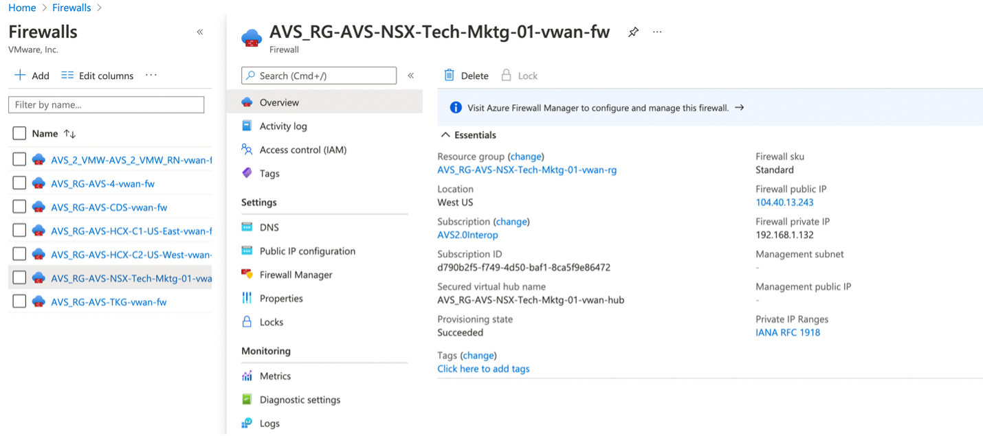 Visit Azure Firewall Manager to Configure and Manage Firewall