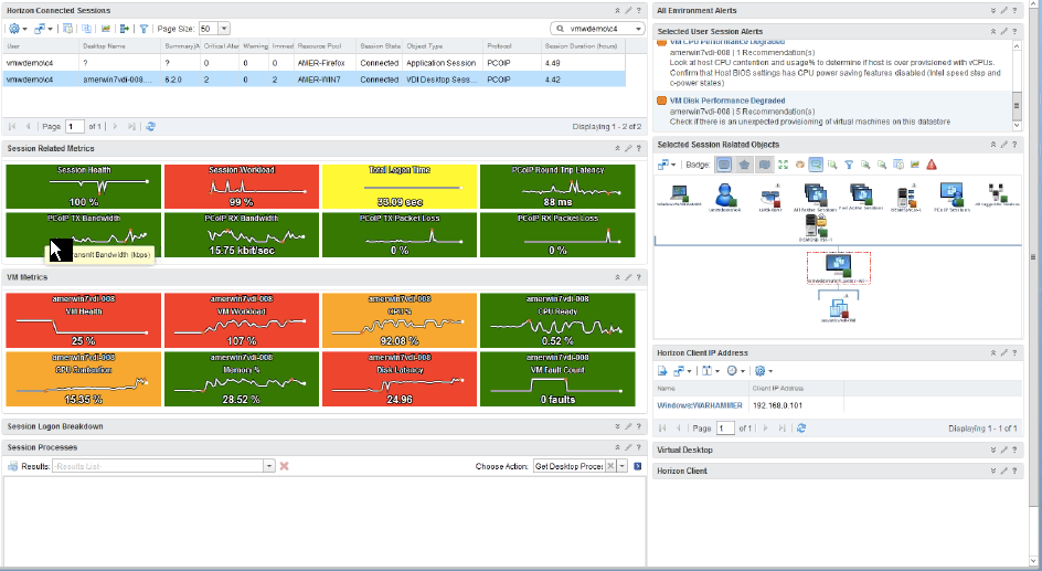 vrealize for horizon apps help desk