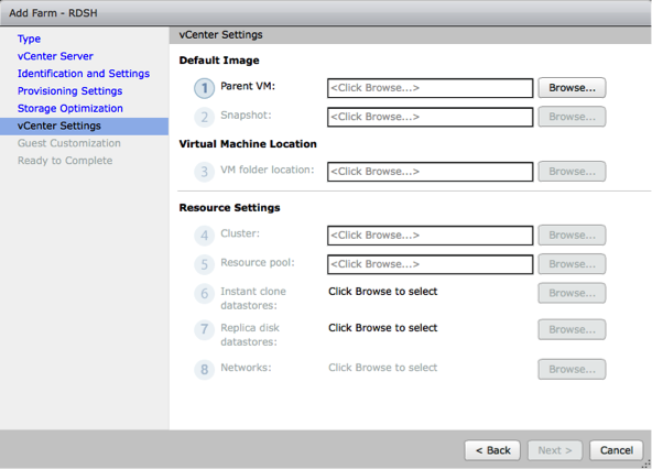 vCenter-Settings