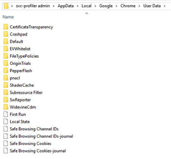 Chrome User Data