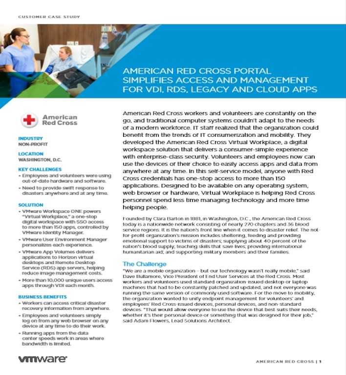 red cross digital workspace vmware case study