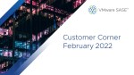 Customer Corner February