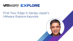 Banner with a photo of Sanjay Uppal of VMware