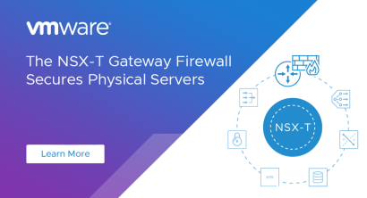 The NSX-T Gateway Firewall Secures Physical Servers