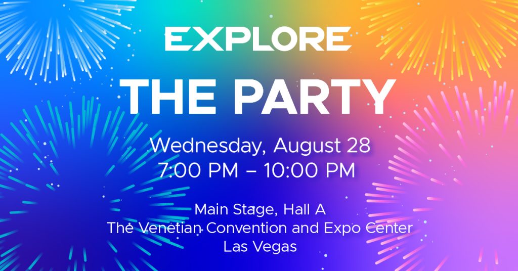 The Party promo graphic for VMware Explore 2024 Las Vegas