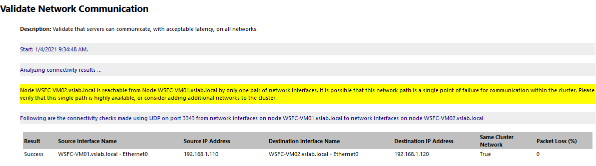 WSFC on VMware Cloud results 6