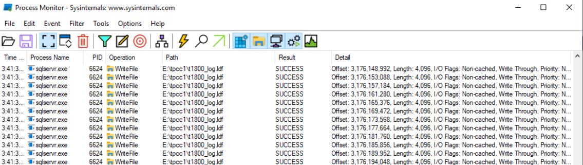 4096k-alligned Transaction log IOs