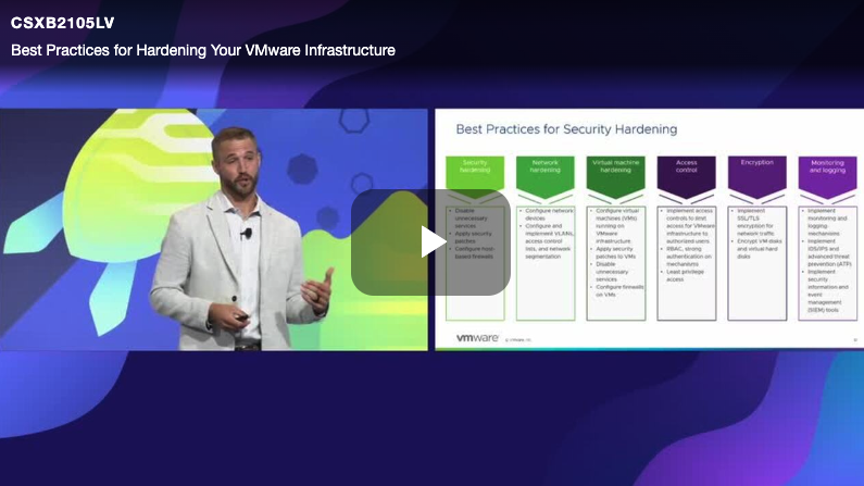 Top 10 No. 1 - Hardening Your VMware Infrastructure