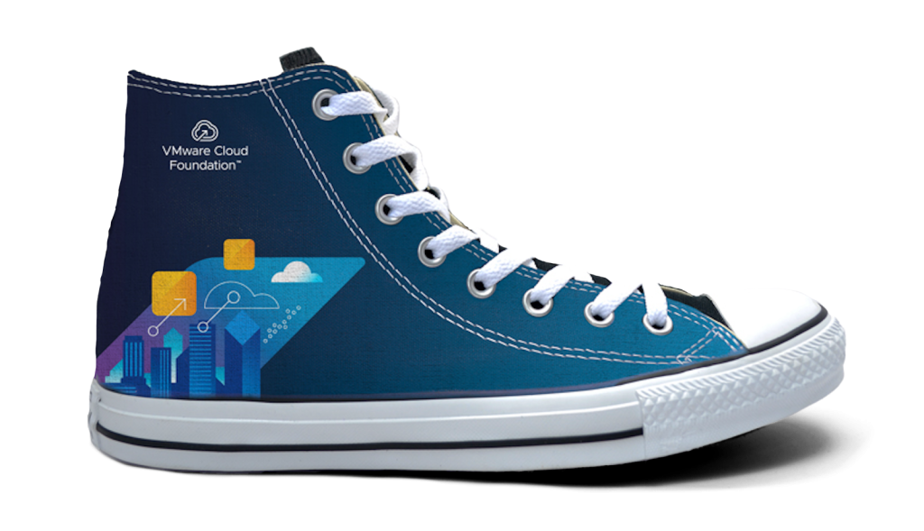 VMware Cloud Foundation custom-branded sneakers