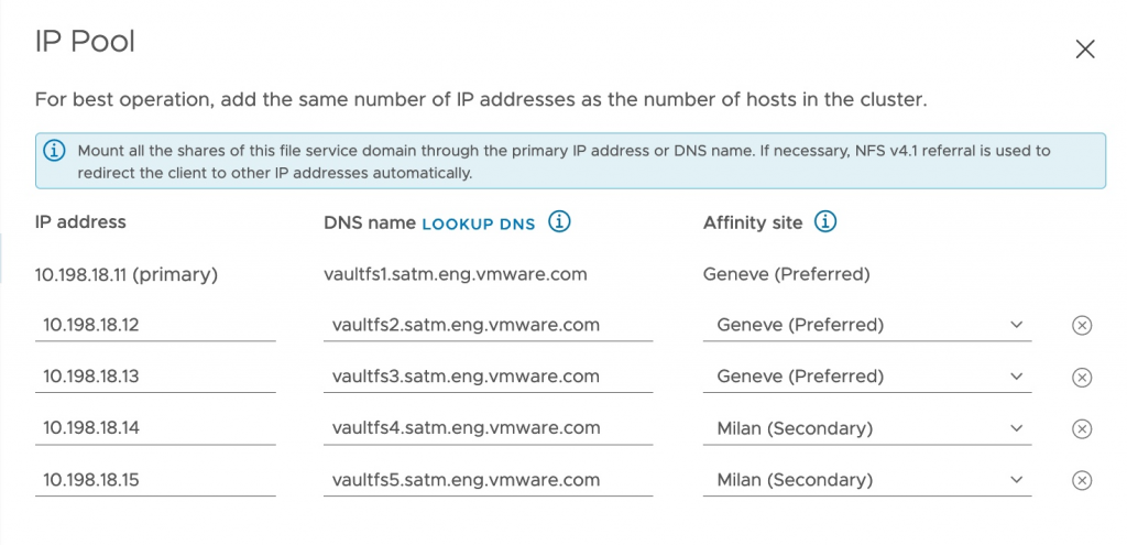 vSAN 7 U2 file services