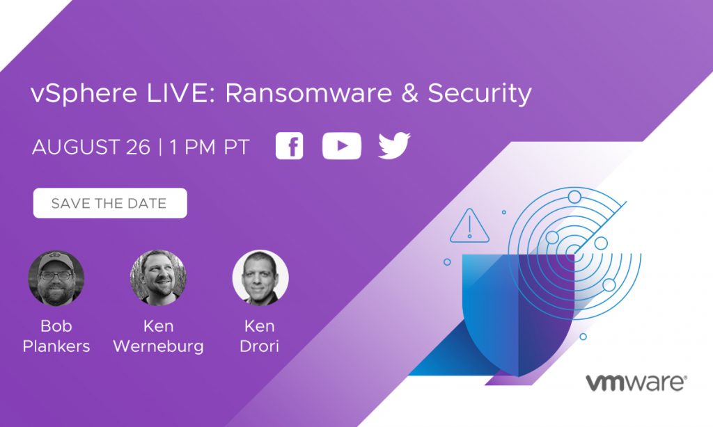 vSphere LIVE Stream on August 26 2021
