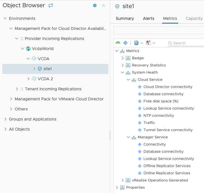 vROps VCDA MP 1.2 - New metrics